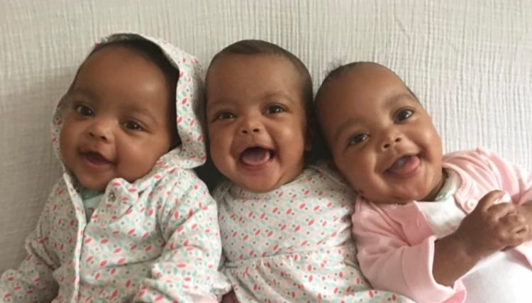 cute triplets baby girls