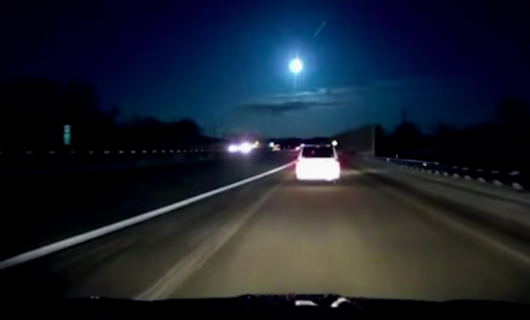 A meteor fireball explosion lit up the night sky—and the videos are so cool