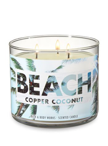 bath and body works at the beach candle