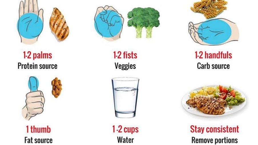 Chart Shows Healthy Portion Sizes - Simplemost