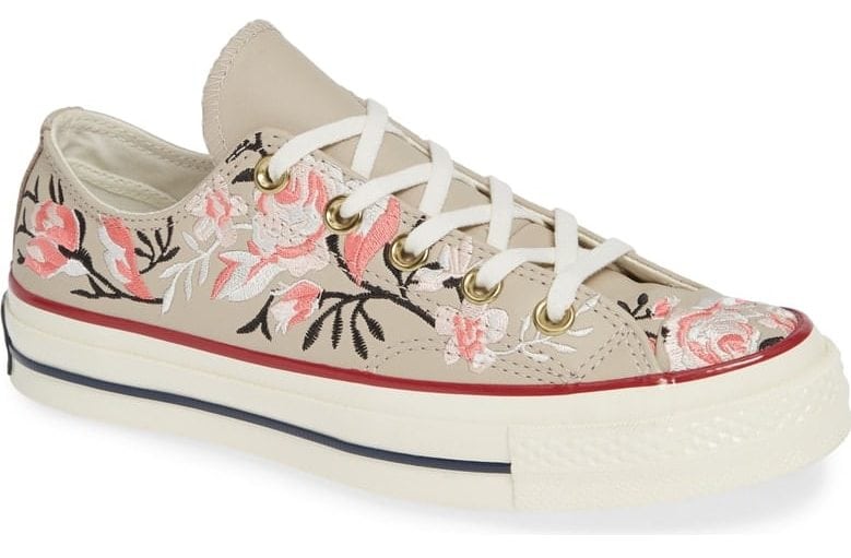 flowered converse sneakers