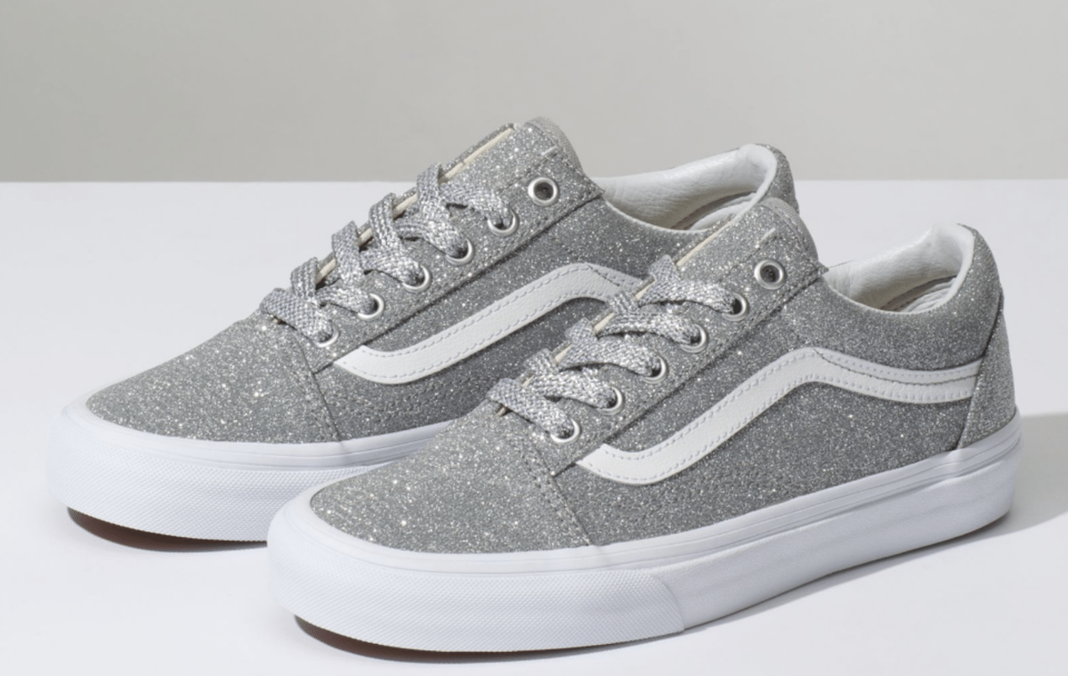 womens sparkly vans shoes