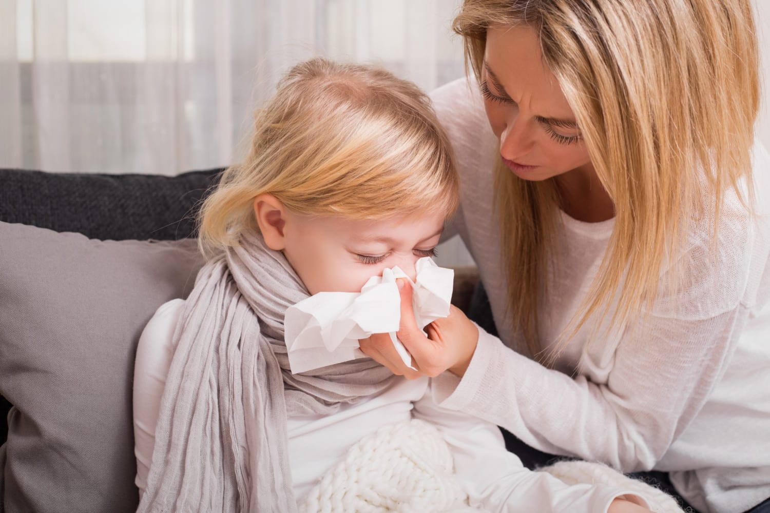 Mother Helping Her Child To Blow Her Nose Simplemost