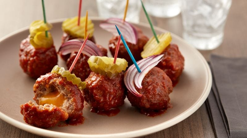 Bacon Cheeseburger Meatballs Are Too Cute - Simplemost