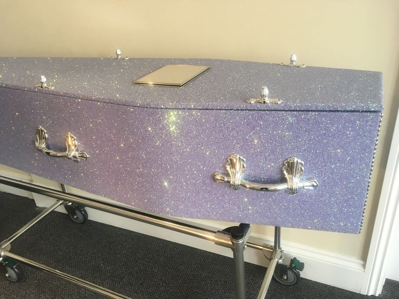 This company sells glitter coffins for people who don't want to go quietly