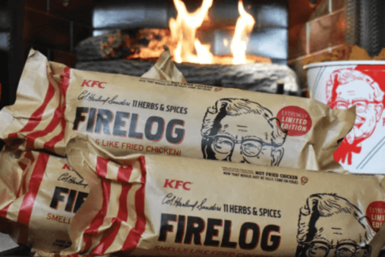 Kfc Fireplace Log Smells Like Fried Chicken Simplemost