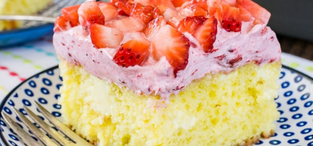 Strawberry Lemonade Poke Cake Is Light And Refreshing Simplemost