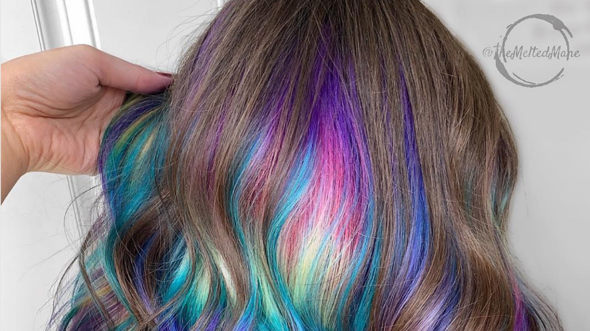 How to Create Oil Slick Hair  Oil Slick Hair Color DIY