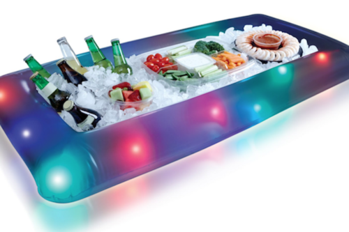 This Light-Up Buffet Cooler Pool Float Is Ridiculously Perfect For Summer Parties