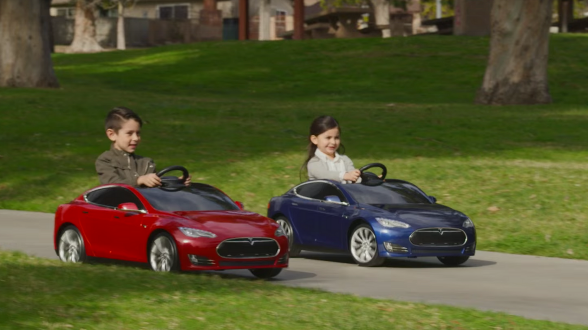 tesla children's electric car
