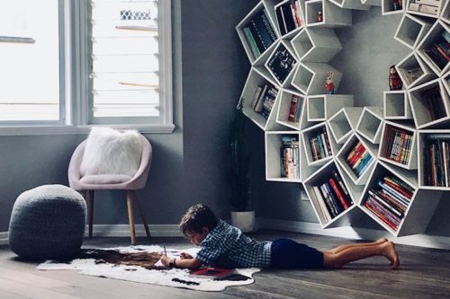 How These Parents Built The Coolest DIY Bookcase For Their Kids