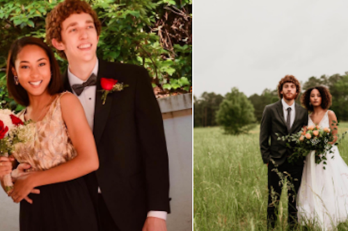 Couples Are Posting Adorable Side-by-side Transformation Pictures From Prom And Their Wedding