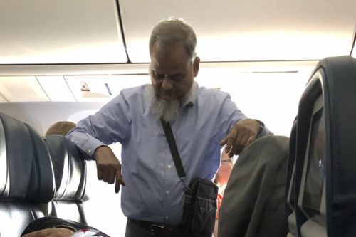 This Man Apparently Stood For 6 Hours On A Flight So His Wife Could Sleep