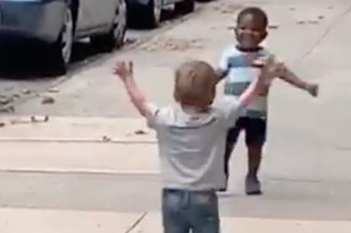 This Adorable Viral Video Shows Two Toddler Best Friends Running To Hug Each Other