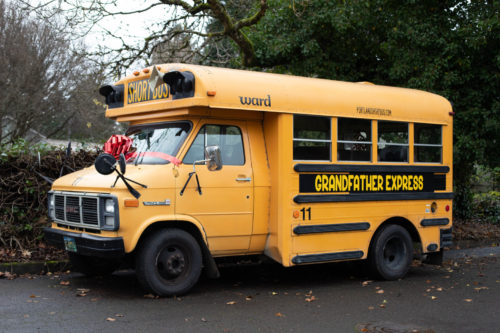 This Grandpa Bought A School Bus So He Could Take His 10 Grandkids To School Each Morning