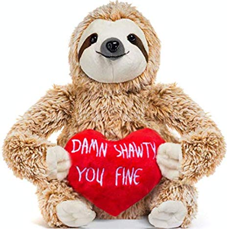 walmart sloth stuffed animal valentine