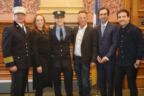 Bruce Springsteen’s Son Was Just Sworn In As A New Jersey Firefighter