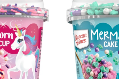 Duncan Hines Is Rolling Out Colorful Mermaid And Unicorn Cake Cups