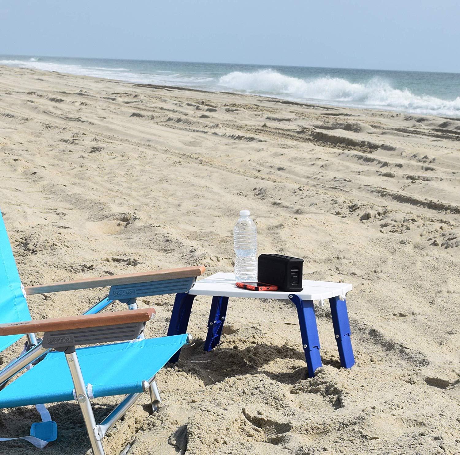 This handy beach cart turns into a table