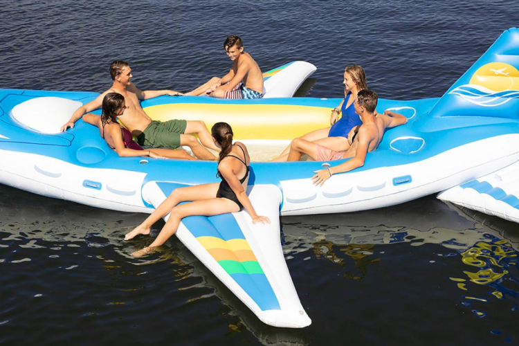 inflatable airplane pool float