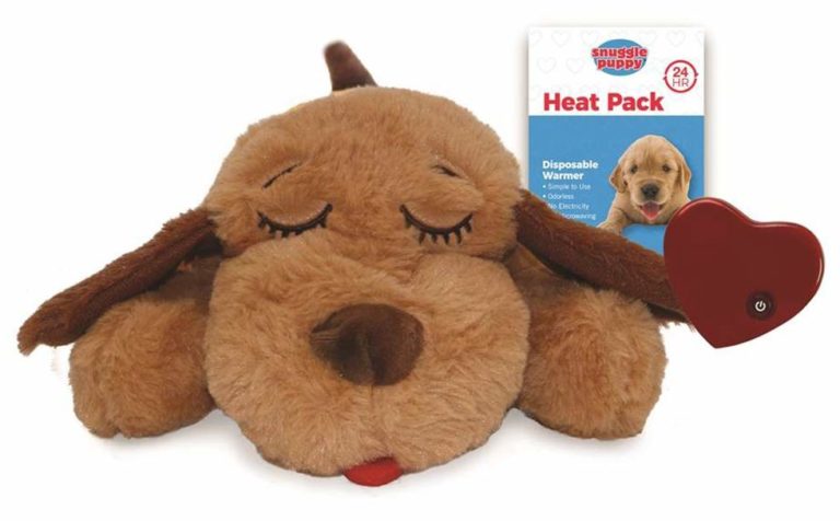 heartbeat stuffed dog