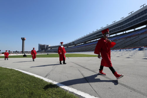 High Schools Are Holding Socially Distant Graduations At The Texas Motor Speedway