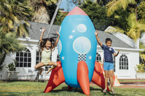 Rocketship Sprinkler Will Provide Hours Of Backyard Fun