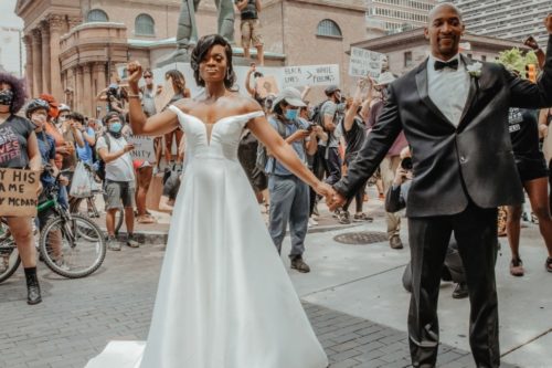 Couple Got Married During A Black Lives Matter Protest And The Photos Are Powerful