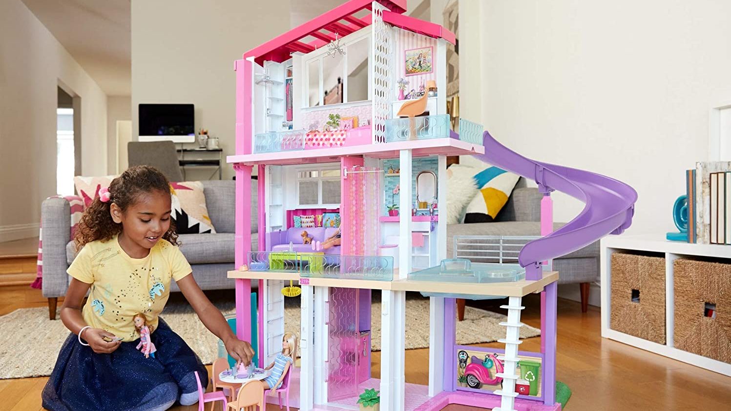 barbie house with elevator and pool