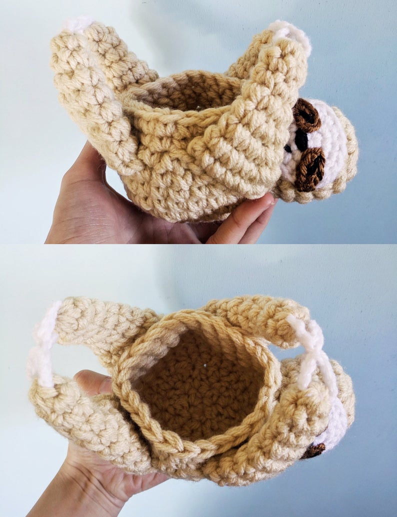 How To Make Crochet Sloth Planter - Simplemost