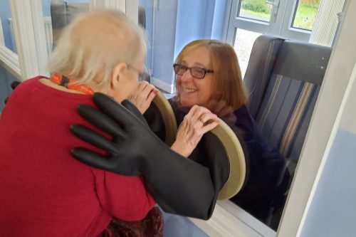 Nursing Home Created ‘hugging Mitts’ So Families Can Safely Interact During The Pandemic