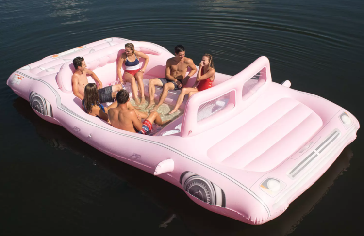 sam's club pink flamingo float