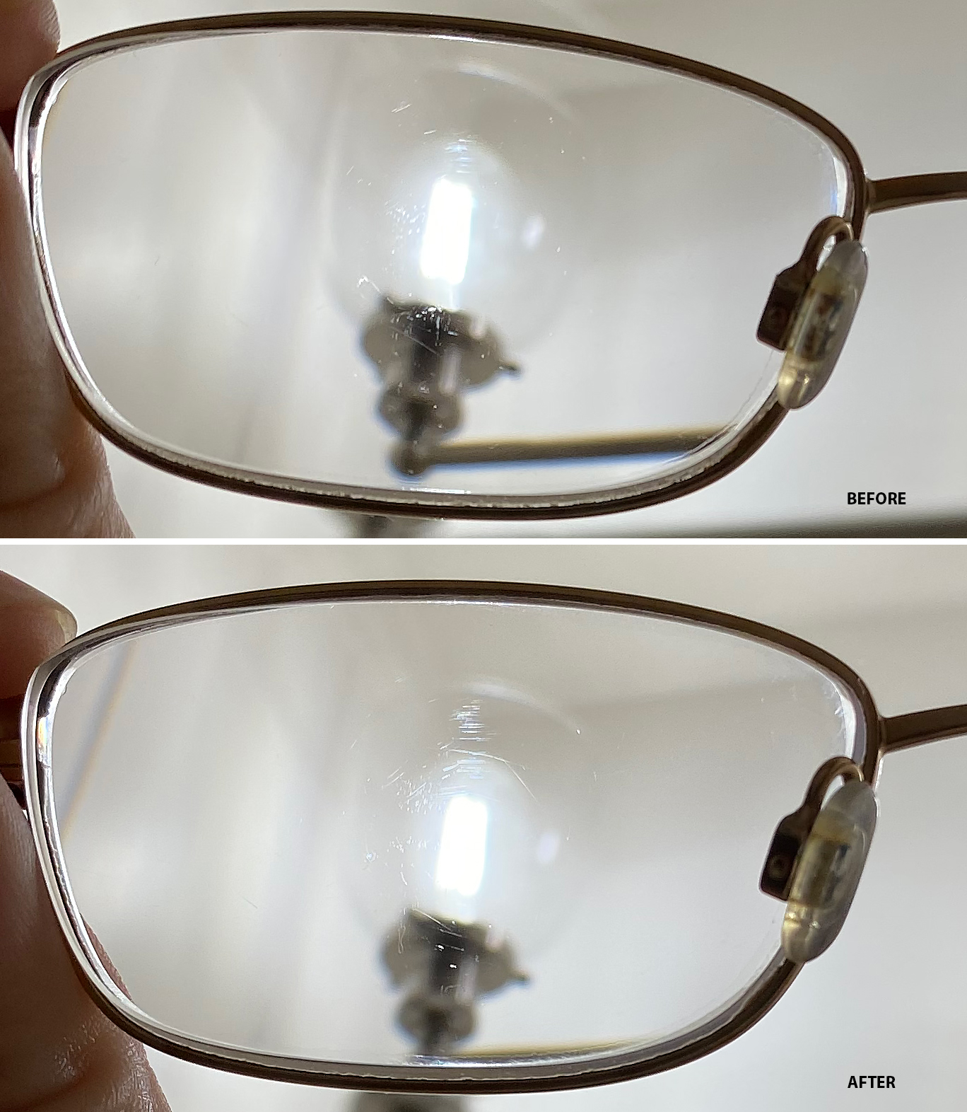 how to remove fine scratches from eyeglasses? : r/howto