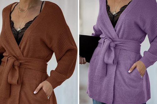 This Wrap Sweater Is Ideal For Every Season Of The Year