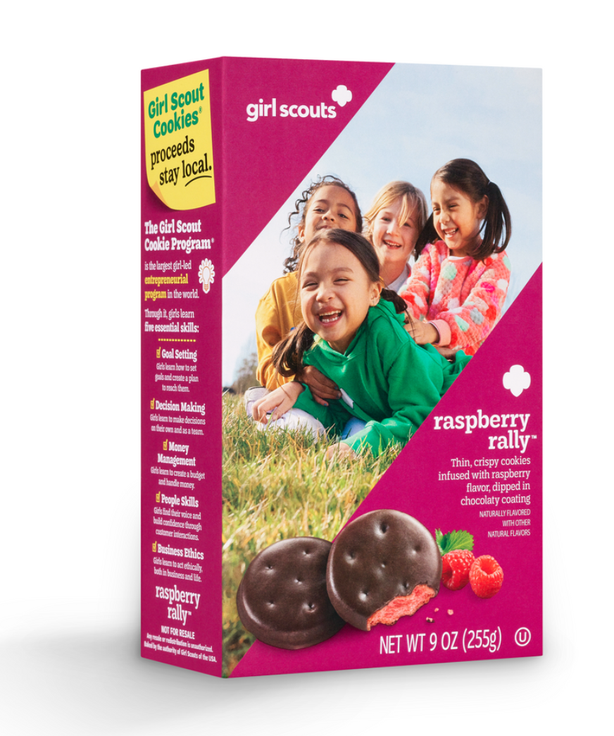 Girl Scouts Just Released A New Raspberry Rally Cookie Inspired By Thin Mints