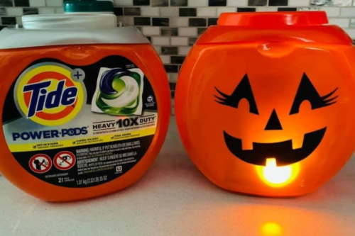 This Adorable Tide Pod Pumpkin Decoration Is An Easy DIY Family Project