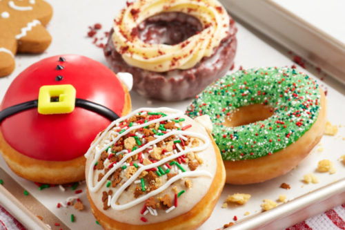 Krispy Kreme’s New Christmas Flavors Include A Gingerbread Cookie Crumb Doughnut