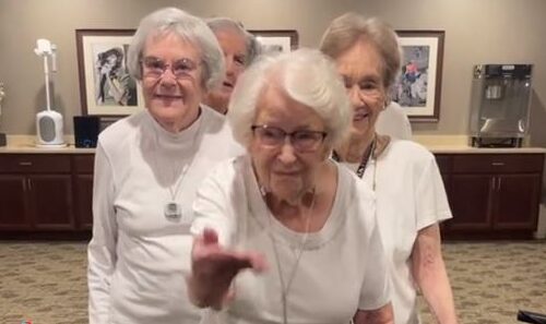 Senior home residents recreated Rihanna’s Super Bowl halftime show in viral video